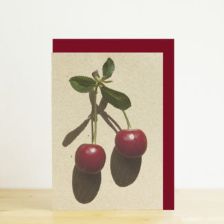 Image of greeting card featuring cherries photo print